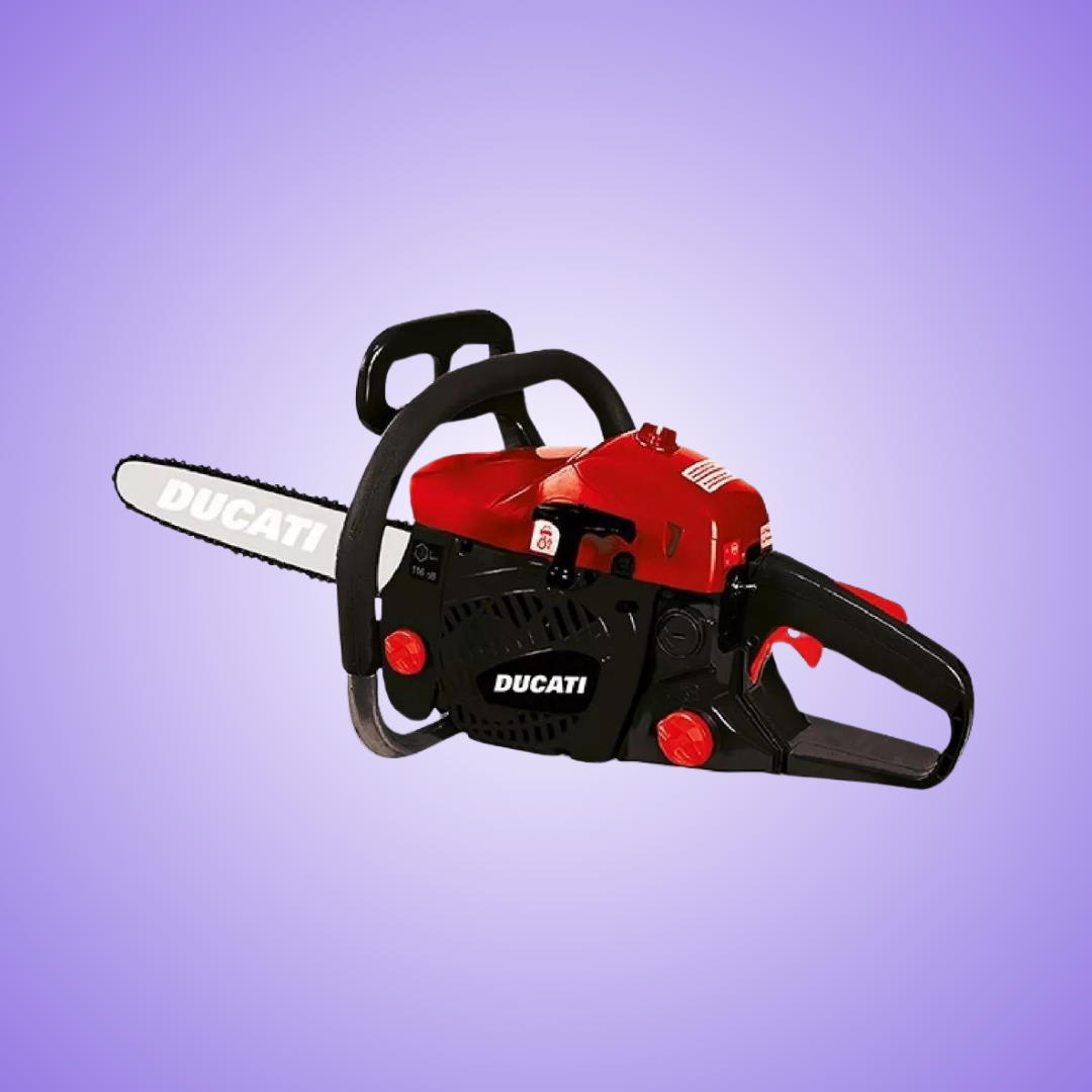 Motosierra Ducati Garden roja comercilaizada por selecta store argentina